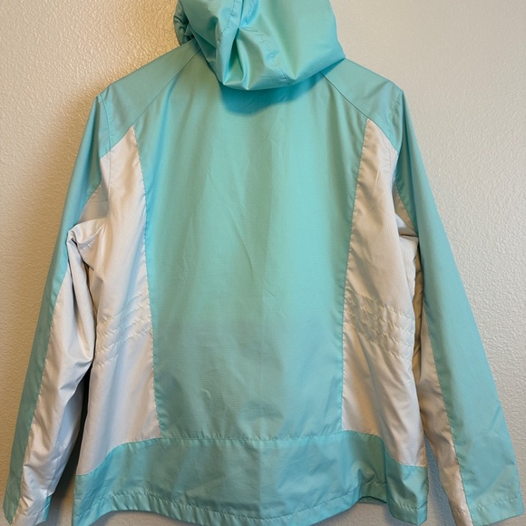 Free Country Aqua and White Raincoat - Picture 5 of 5